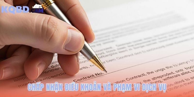 Chấp nhận điều khoản điều kiện khi truy cập và sử dụng dịch vụ